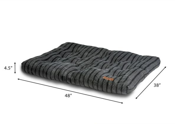 Vibrant Life Extra Large Dog/ Pet Bed 38 X 48 Plush Tufted Black