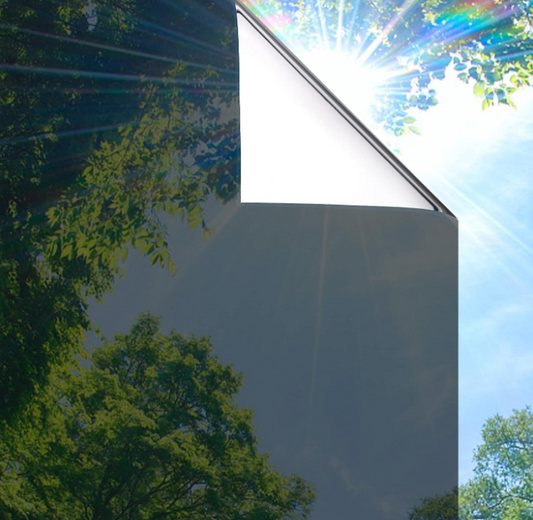 Coavas One Way Window Privacy Film See Out Not in: House Window Tint for Home Reflective Window Film Sun Blocking Daytime Anti UV Heat Blocker Mirror Window Tint Removable 23.6x78.7 Inch