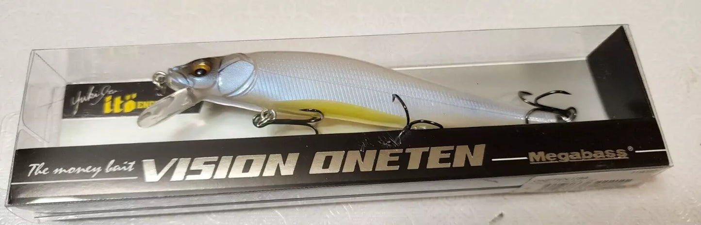 Megabass Vision 110 Jerkbait French Pearl/ White Chartreuse